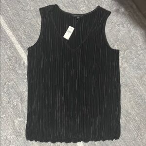 Banana Republic Black Pleated Tank Top